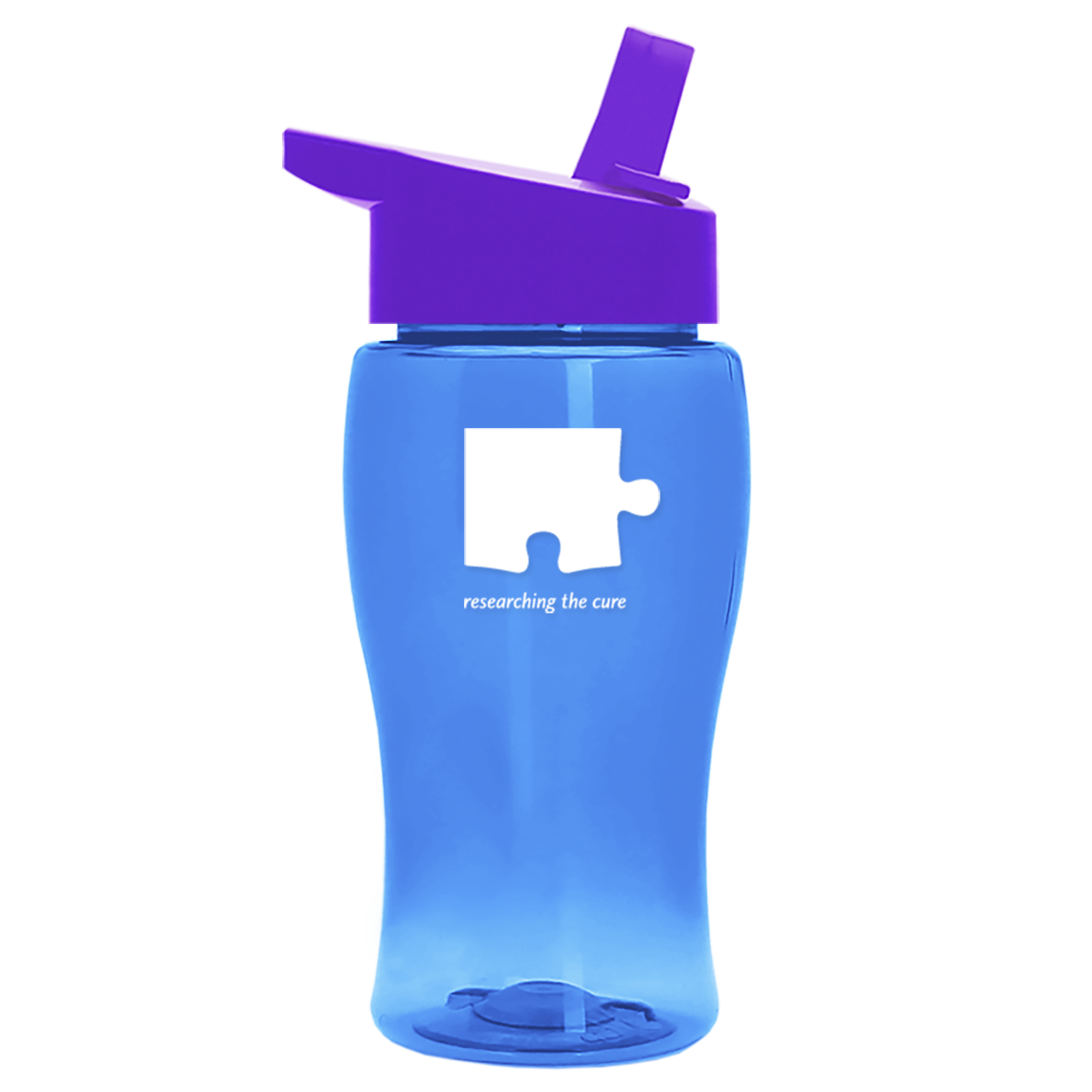 Poly+ Jr. Transparent Bottle with Flip-Straw Lid - 18 oz.